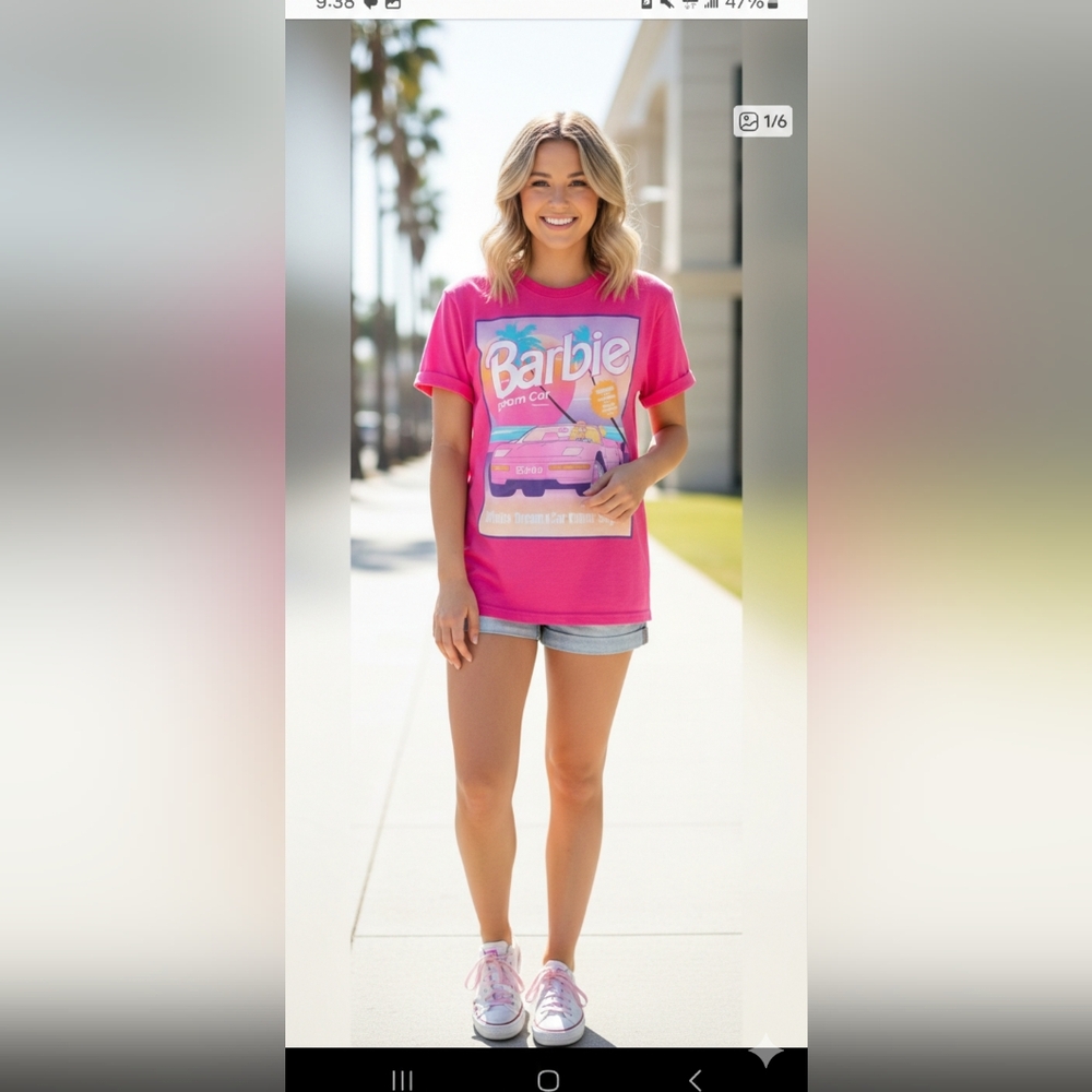 Barbie Dream Car Pink T-Shirt